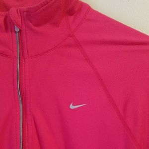 Hot Pink Nike DriFit Quarter Zip Top